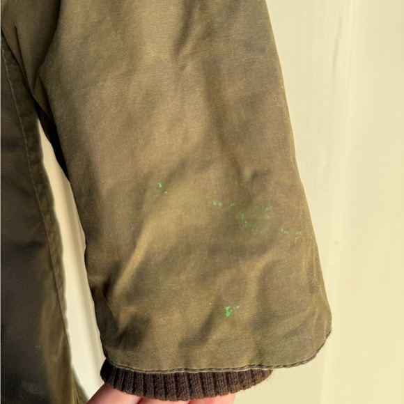 Barbour Olive Green Waxed Classic Bedale Jacket - Picture 8 of 8
